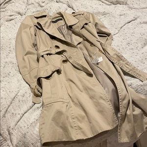 Zara tan trench coat Medium